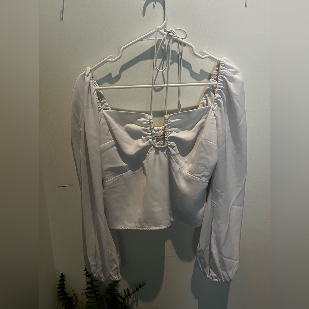 Abercrombie White halter top